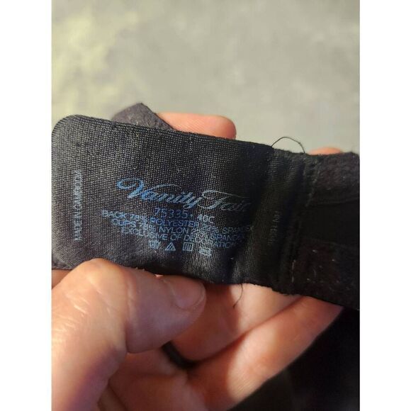 Vanity Fair Women's Body Caress Underwire Bra 75335 Black 40C - Picture 3 of 3